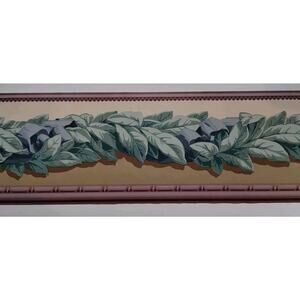 Seabrook Designs Pre-pasted Wall Border - Leaves with Boulders - 5 yds - LB357B